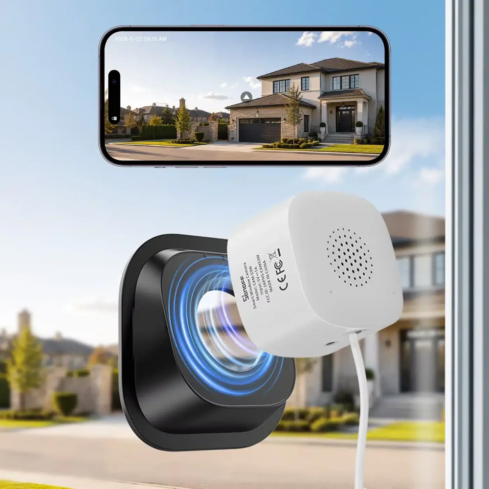 SONOFF CAM GlassView CAM-S3W – išmanioji lango kamera