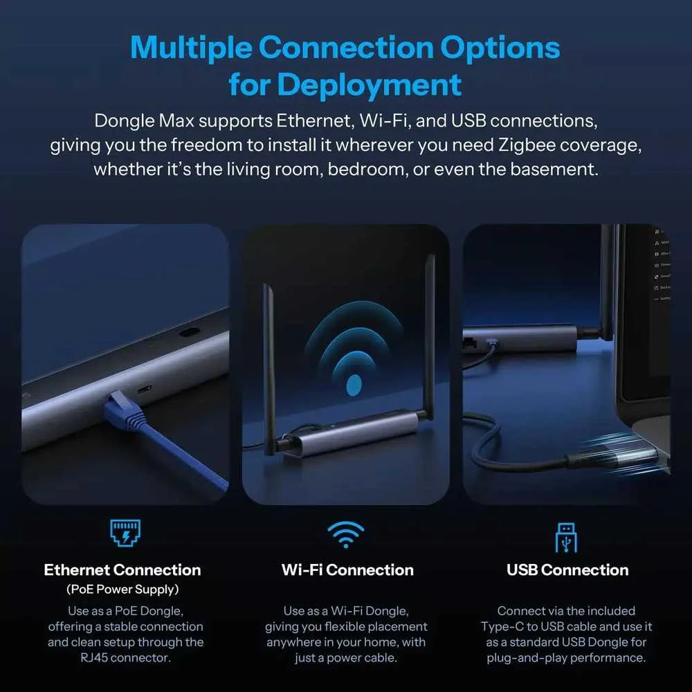 „ZigBee SONOFF Dongle Max“ namų asistentas, „Zigbee2MQTT“, sriegis