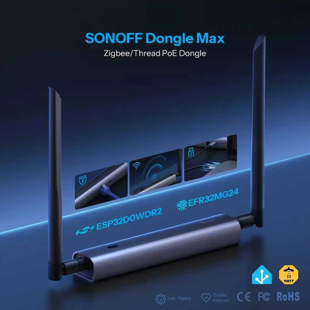 „ZigBee SONOFF Dongle Max“ namų asistentas, „Zigbee2MQTT“, sriegis