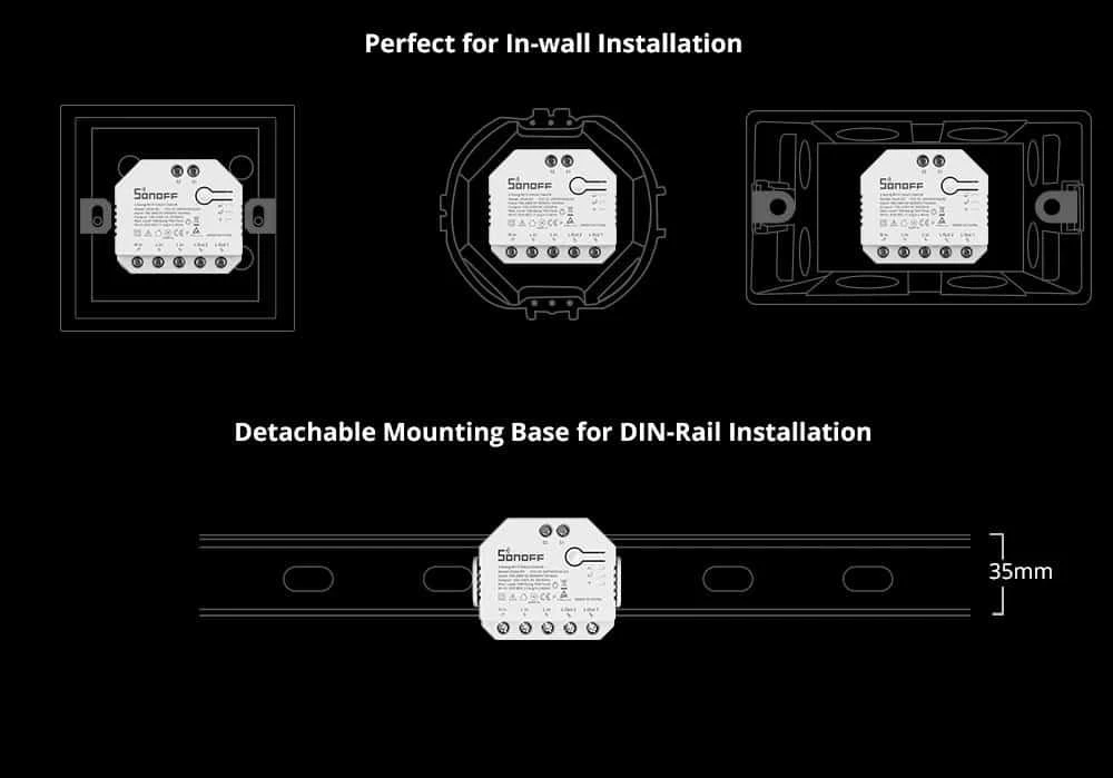 Išmanusis jungiklis WiFi Sonoff Dual R3
