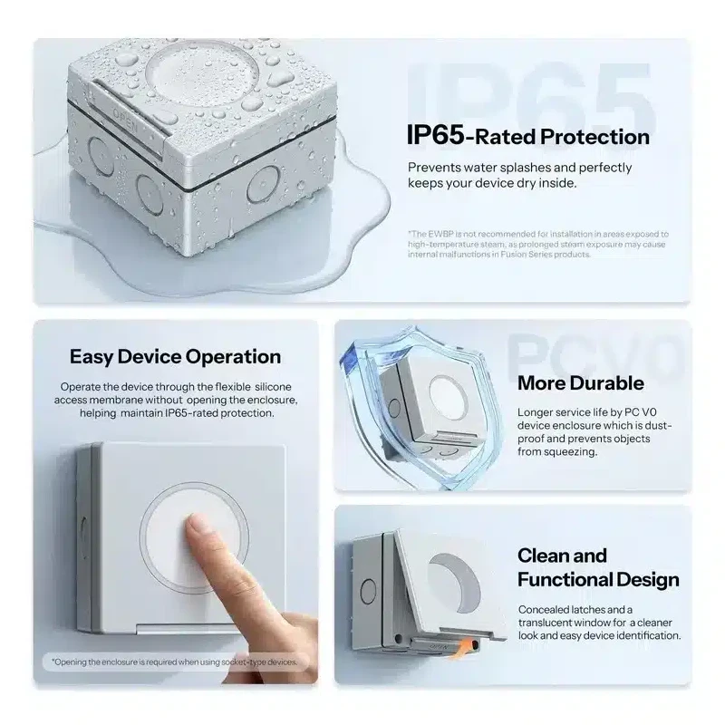 SONOFF EWPB Fusion Serijos laukinė dėžutė IP65