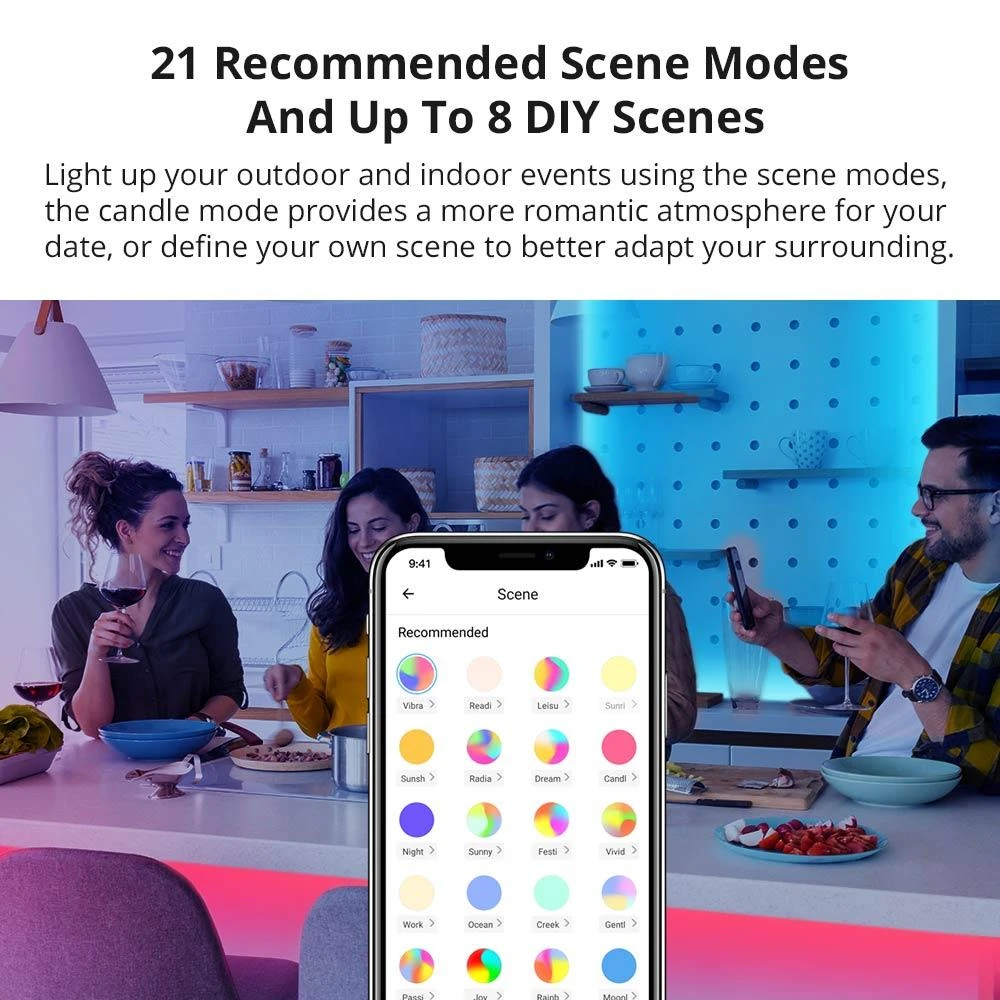 SONOFF L2 Lite Wifi LED juostos komplektas 5 metrų ilgumo