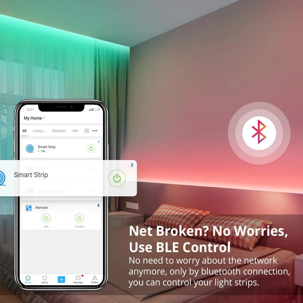 SONOFF L2 Lite Wifi LED juostos komplektas 5 metrų ilgumo