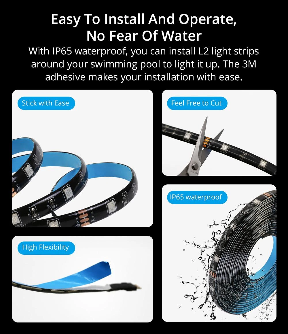 Sonoff L2 5m Išmanioji LED RGB juosta - rinkinys
