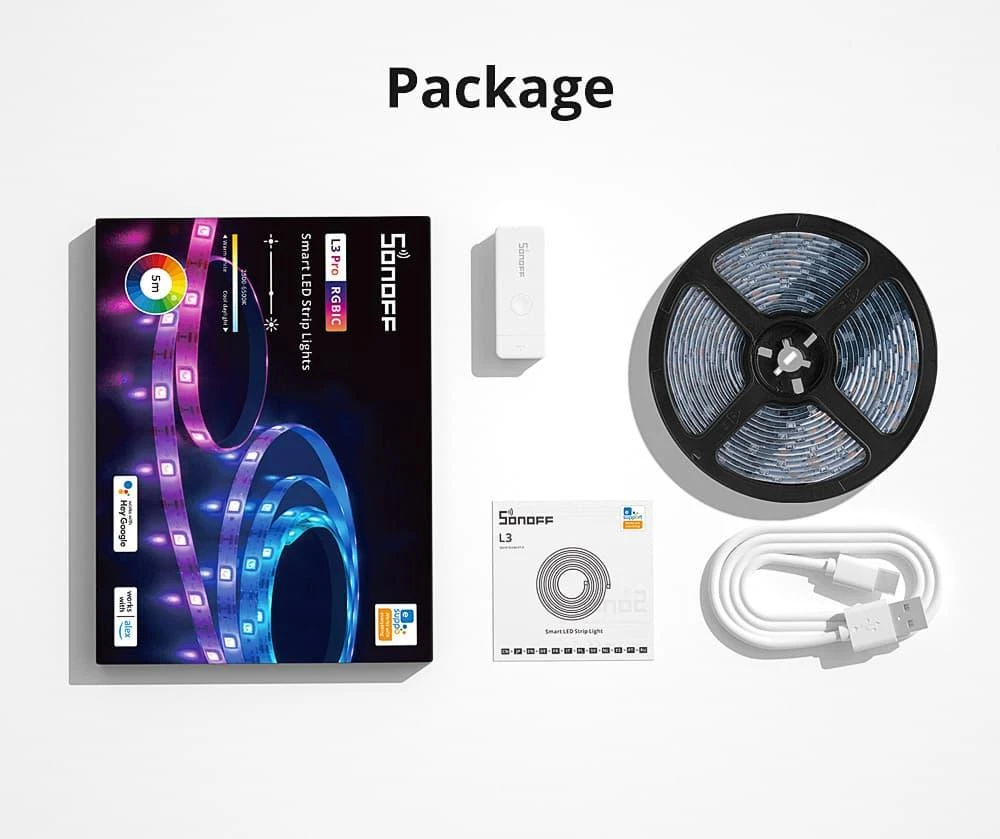 Išmanioji LED šviesos juosta Sonoff L3 Pro - 5m