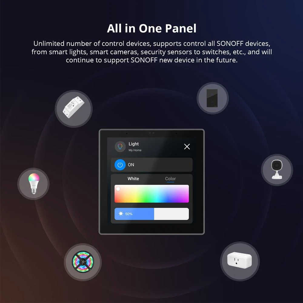 SONOFF NSPanel Pro išmanioji valdymo panelė, Zigbee 3.0, BT, Wi-Fi