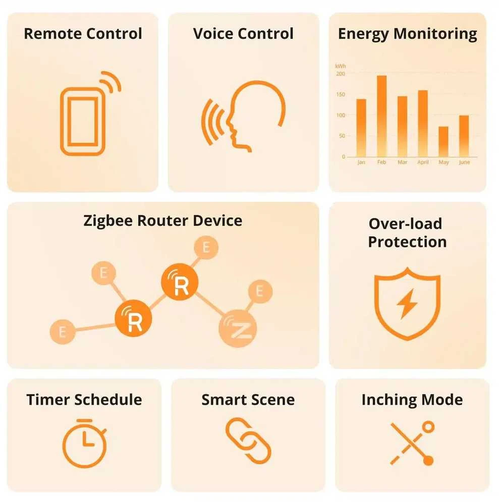 SONOFF S60 Zigbee išmanusis kištukas
