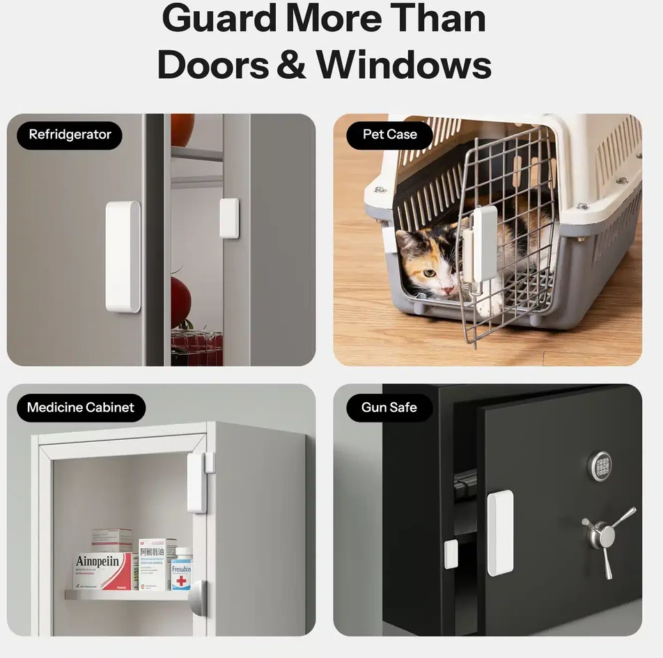 SONOFF SenseGuard DW Gen2 durų langų Zigbee magnetinis sensorius