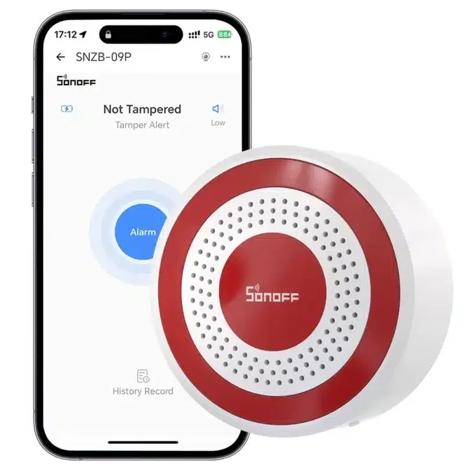 Sonoff SenseGuard Zigbee išmanioji vidinė sirena (SNZB-09P)