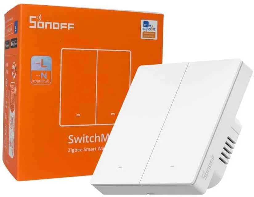 Sonoff SwitchMan ZBM5 Zigbee jungiklis 1 klavišo, baltas 86W