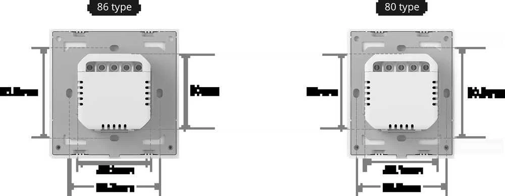 Sonoff SwitchMan ZBM5 Zigbee jungiklis 1 klavišo, baltas 86W