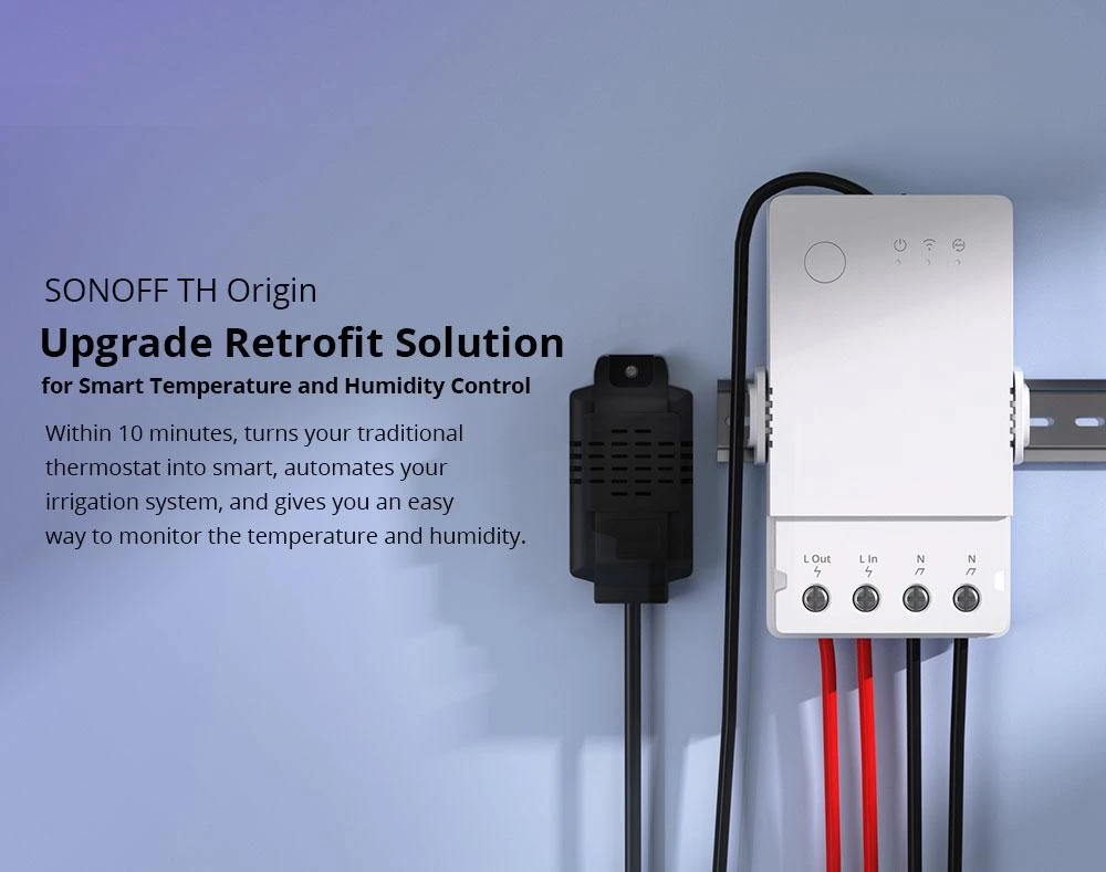 SONOFF TH Origin 16A 1 kanalo relė (THR316 Origin)