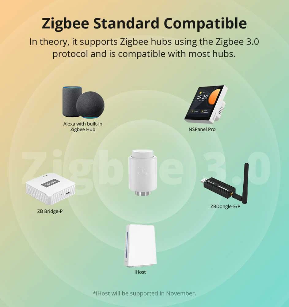 Sonoff TRVZB Zigbee termostatinis radiatoriaus vožtuvas