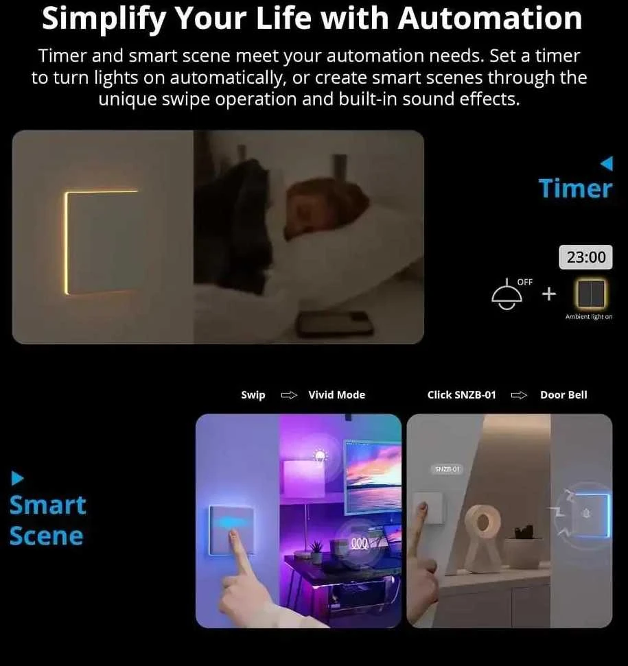 Sonoff TX T5 Ultimate WiFi eWelink remote jutiminis 1 kanalo jungiklis