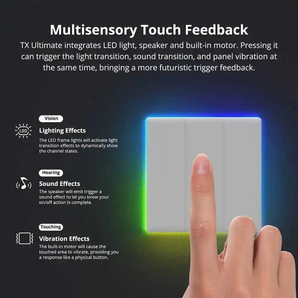 Sonoff TX T5 Ultimate WiFi eWelink remote jutiminis 1 kanalo jungiklis