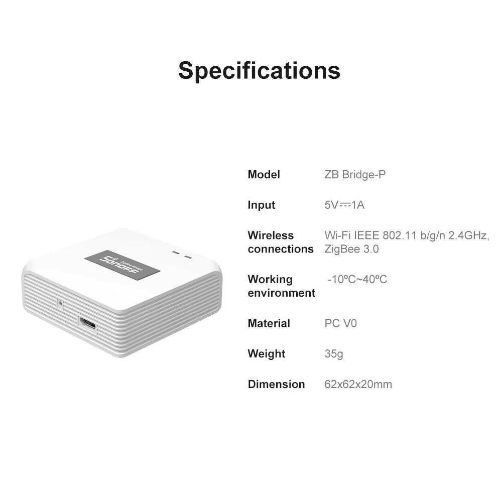 SONOFF ZBBridge-P Zigbee centralė PRO versija