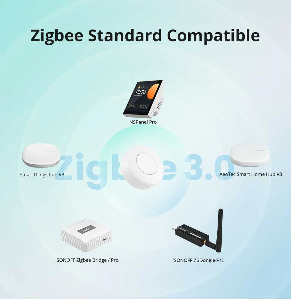 Sonoff SNZB-01P Zigbee 3.0 belaidis mygtukas