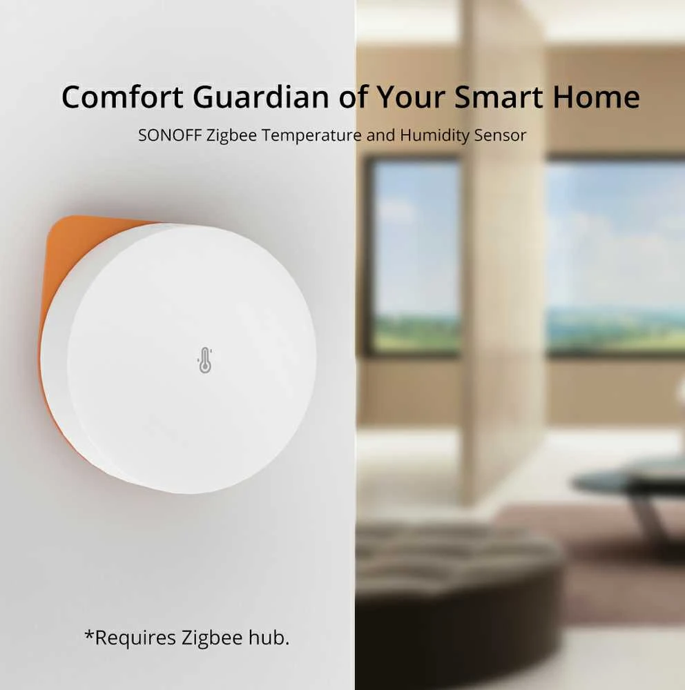 Sonoff SNZB-02P Zigbee 3.0 temperatūros ir drėgmės sensorius