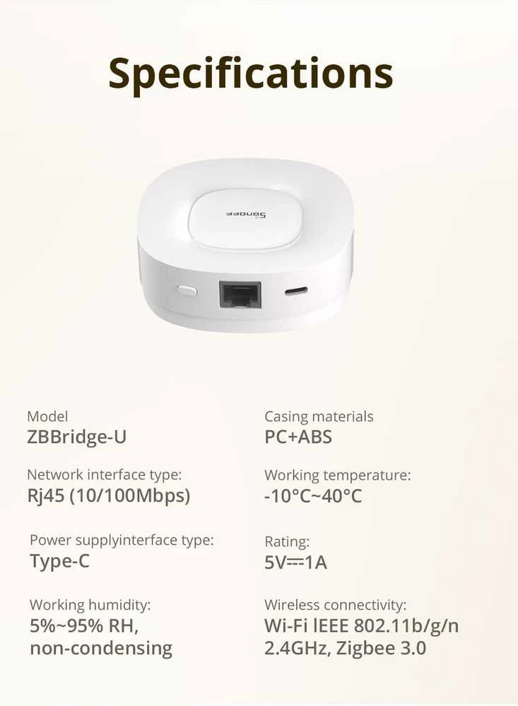 SONOFF Zigbee Bridge Ultra Wifi, Zigbee, LAN centralė