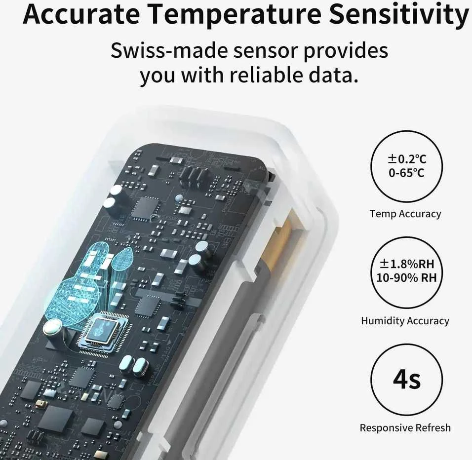 SwitchBot Indoor/Outdoor Thermo-Hygrometer - išmanus vidaus ir lauko temperatūros bei drėgmės jutiklis
