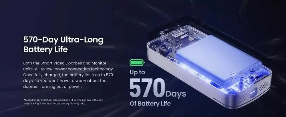 SwitchBot Video Doorbell – 2K vaizdo skambutis su vidaus monitoriumi ir spynos valdymu