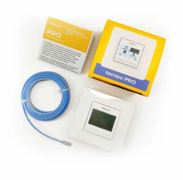 Terneo PRO programuojamas sieninis termostatas grindų šildymui 16A