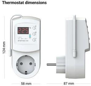 Terneo RZX kištukinis skaitmeninis termoreguliatorius 16A