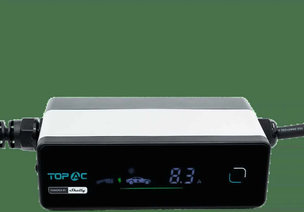 TopAC Powered By Shelly mobilus elektromobilio kroviklis 11kW 3 fazių