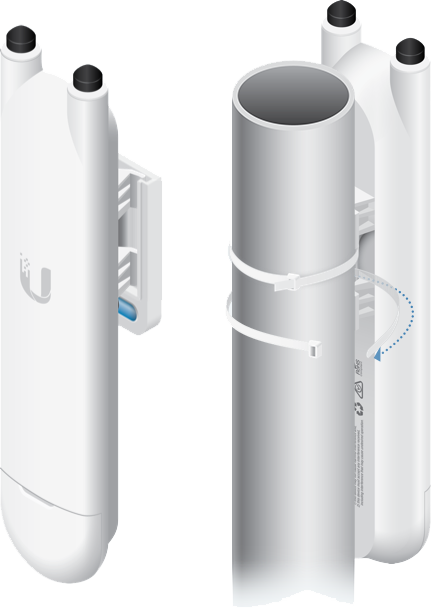 Ubiquiti UniFi lauko AP tinklo taškas, 2x2 MIMO, dviguba Omni antena UAP-AC-M / UBI-UAP-AC-M
