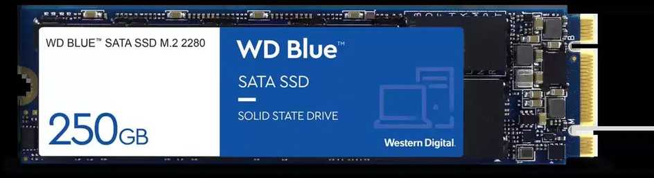 Sandisk WD Mėlyna SATA SSD M.2 250GB kietasis diskas