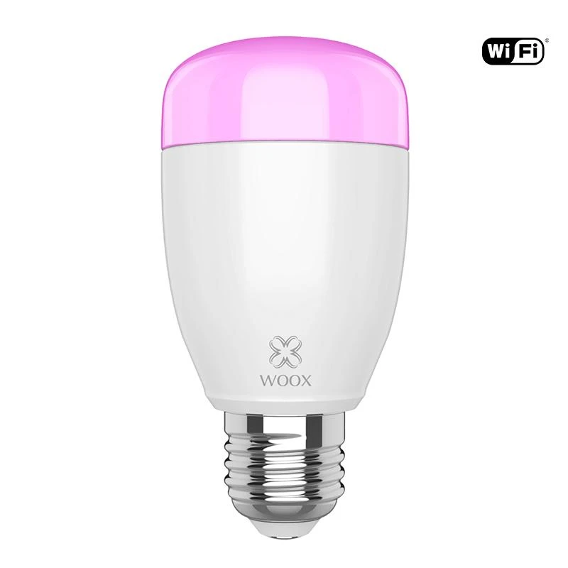Lemputė LED E27, 230V, 6W, 500lm, 2700K - 6500K, CCT, RGB, išmanioji Wi-Fi, valdoma programėle, TUYA, WOOX