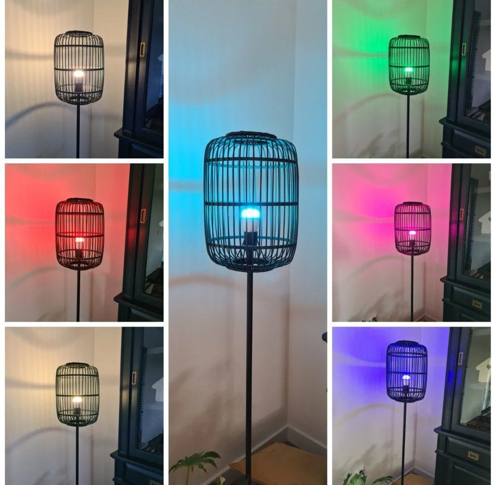 Lemputė LED E27, 230V, 6W, 500lm, 2700K - 6500K, CCT, RGB, išmanioji Wi-Fi, valdoma programėle, TUYA, WOOX