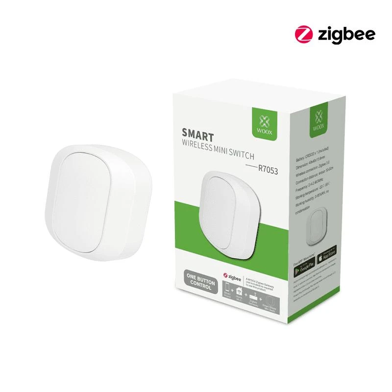 Išmanusis ZigBee TUYA bevielis patalpos bendros paskirties mygtukas, WOOX