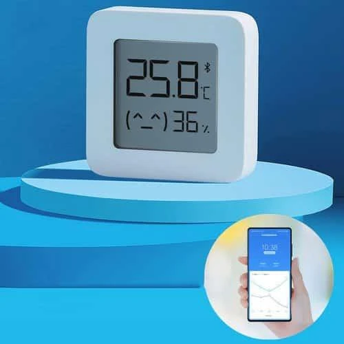 Jutiklis Xiaomi Mi Temperature and Humidity Monitor 2, baltas