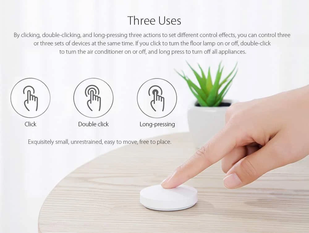 Išmanus belaidis jungiklis Xiaomi Mi Wireless Switch, Mi Smart Home