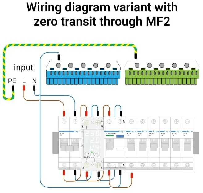 ZUBR MF2-50 vienfazė elektroninė kontrolės ir apsaugos relė