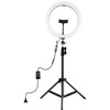 Puluz LED žiedinė lempa 30cm, su trikoju stovu iki 1.1m ir telefono laikikliu