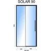 DUŠO DURYS „REA SOLAR" JUODA