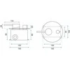 DUŠO MAIŠYTUVAS „REA LUNGO MILER THERMOSTAT + BOX" AUKSO