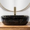 PASTATOMAS PRAUSTUVAS „REA BELINDA Juodas MARBLE SHINY" JUODA