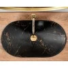 PASTATOMAS PRAUSTUVAS „REA ROYAL 60 Juodas MARBLE" Juodas MATINIS