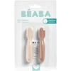 BEABA 2 VNT. SILIKONINIŲ ŠAUKŠTELIŲ RINKINYS +4 MĖN, PRALINE/CLAY