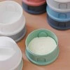 BEABA 4 SKYRIŲ PIENO MILTELIŲ DOZATORIUS IR UŽKANDŽIŲ DĖŽUTĖ, MINERAL Pilkas/Rožinis