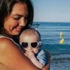 BEABA AKINIAI NUO SAULĖS KŪDIKIUI, 0-9 MĖN, BABY HEART PEBBLE