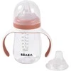 BEABA MOKOMASIS BUTELIUKAS-GERTUVĖ 2IN1, 210 ML, TERRACOTTA
