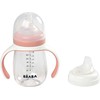 BEABA MOKOMASIS BUTELIUKAS-GERTUVĖ 2IN1, 210 ML, OLD Rožinis