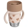 BEABA NERŪDIJANČIO PLIENO MOKOMASIS PUODELIS CLICK AND DRINK 240 ML BIGLOVE