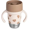 BEABA NERŪDIJANČIO PLIENO MOKOMASIS PUODELIS CLICK AND DRINK 240 ML BIGLOVE