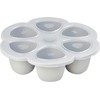 BEABA SILIKONINIS KŪDIKIO MAISTO KONTEINERIS MULTIPORTIONS, XL (6X150 ML), Pilkas
