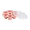 BEABA SILIKONINIS KŪDIKIO MAISTO KONTEINERIS MULTIPORTIONS, (6x90 ML), OLD Rožinis
